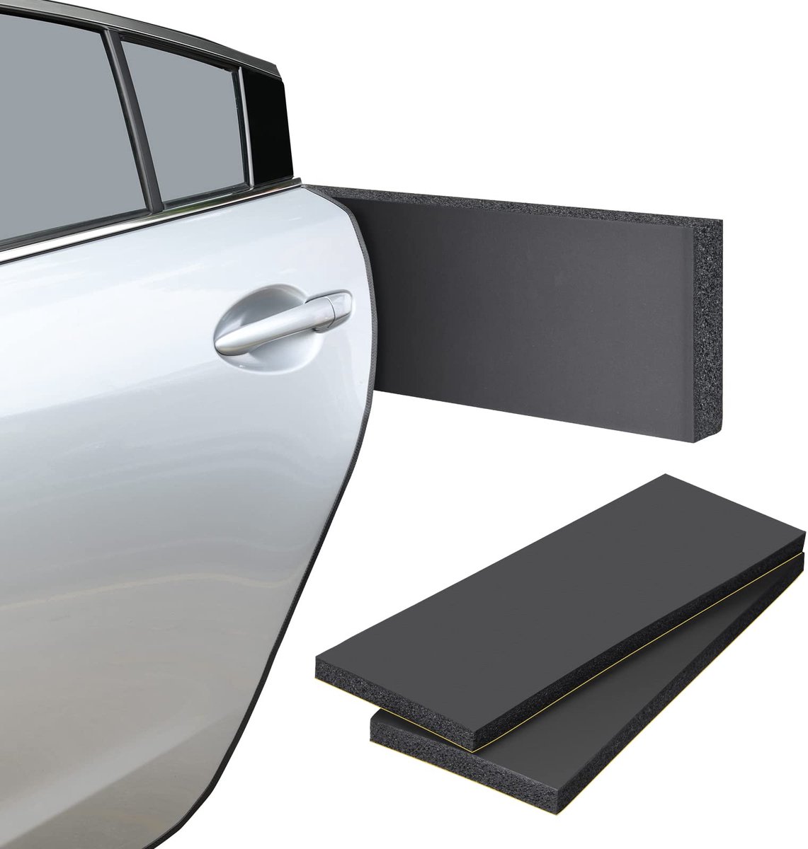 Dailygoods- Wandbeschermers Set van 2 - Muurbescherming Autodeur - Garage Deurbescherming - Autobescherming - Zelfklevend - 42 x 15 x 2 cm