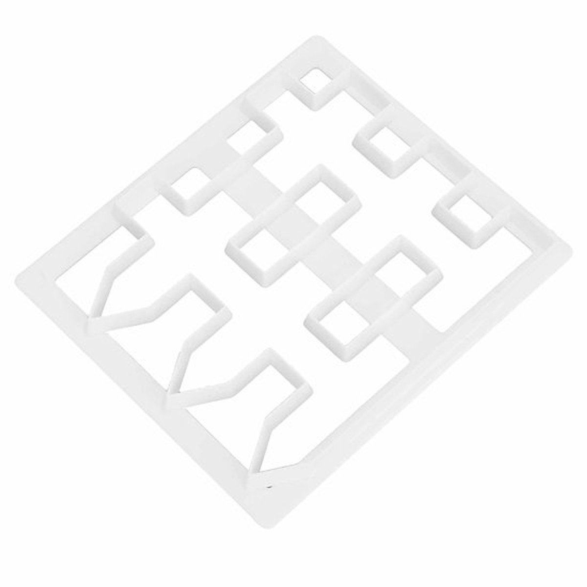 Houten Hek Koekjesuitsteker - Taartomheiningsvorm - Wit - Fondant Snijmal - Bakgereedschap - Geschikt voor Doe-het-zelf Taartdecoratie