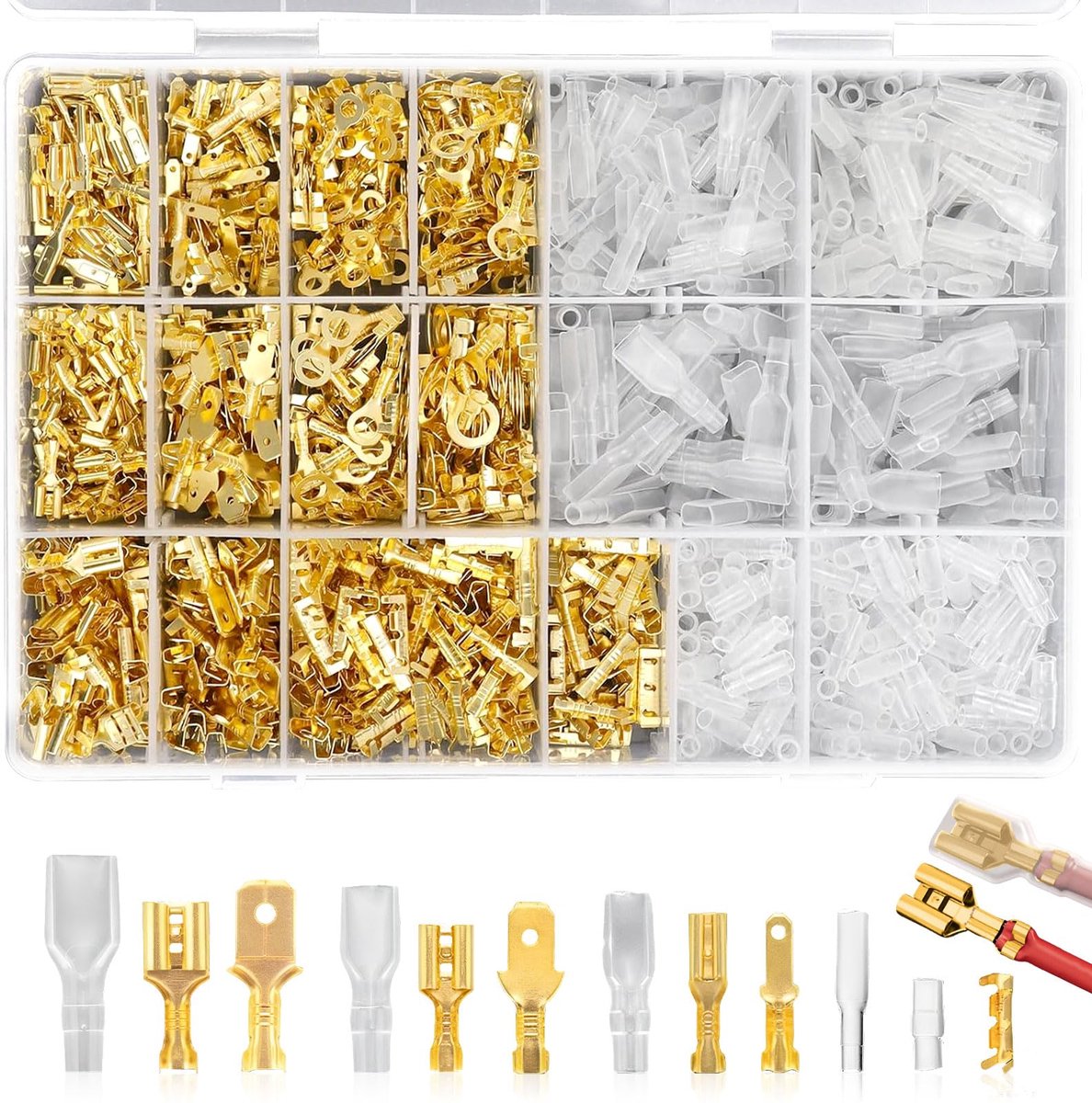Dailygoods - 315 Delige Kabelschoen Set - Inclusief Stekkers voor Motoren en Auto's