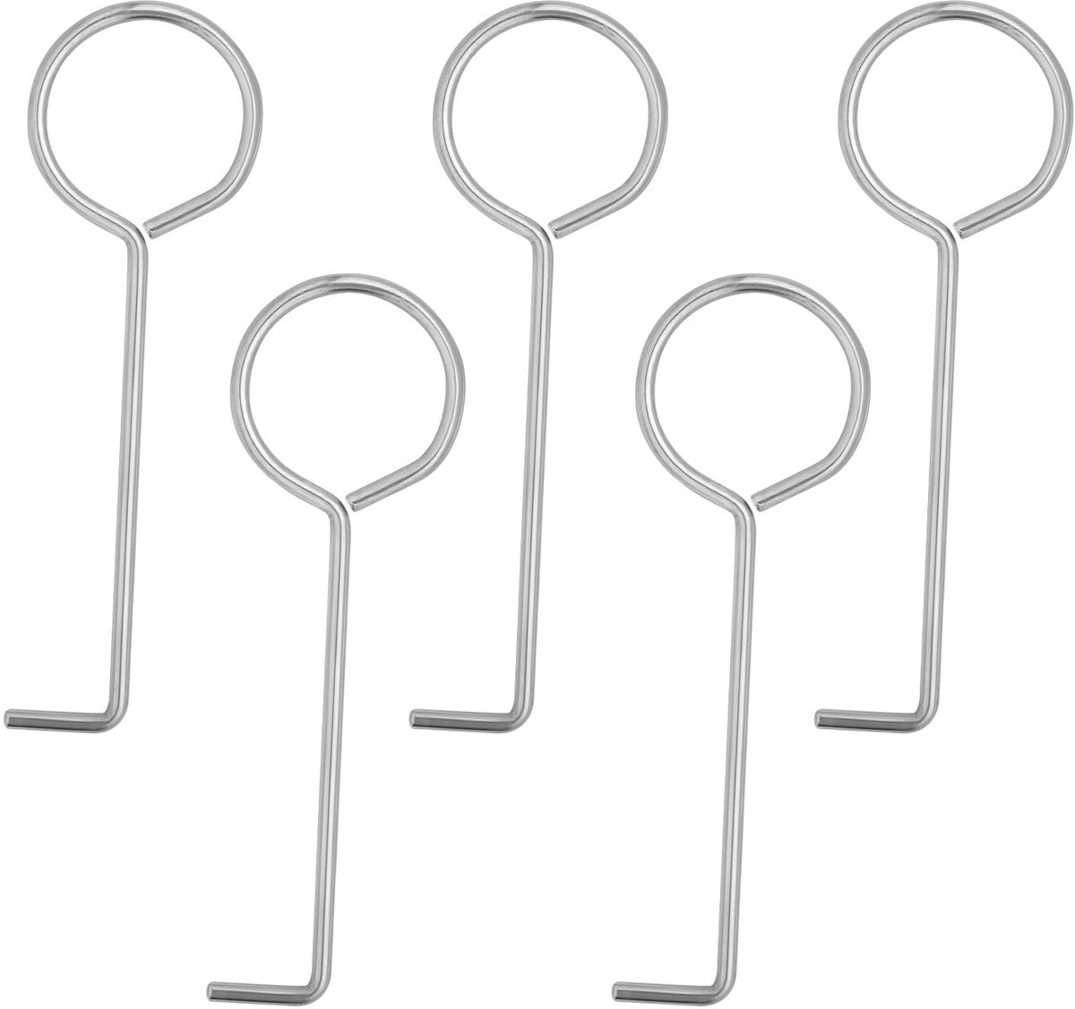 Dailygoods - 5 Stuks Afvoer Sleutel Haken - Ontstopper voor Doucheafvoer