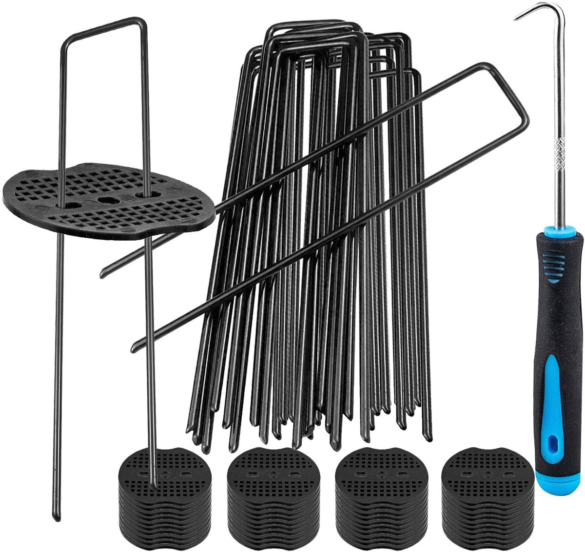 Dailygoods - U-vormige haringen voor de tuin met 20 bufferwasmachines