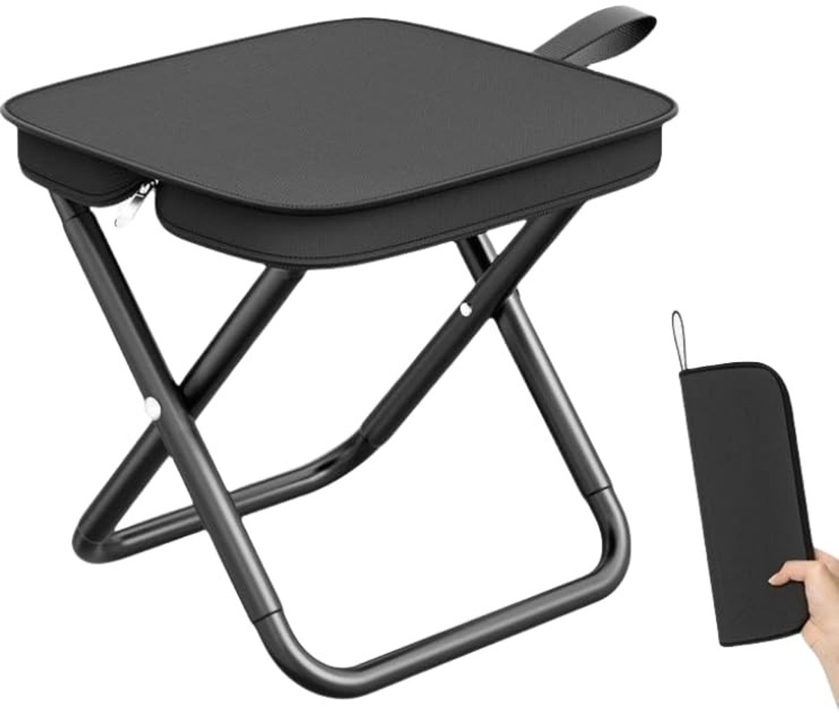 Dailygoods - Opvouwbare Telescopische Campingstoel - Lichtgewicht en Sterk tot 180 kg