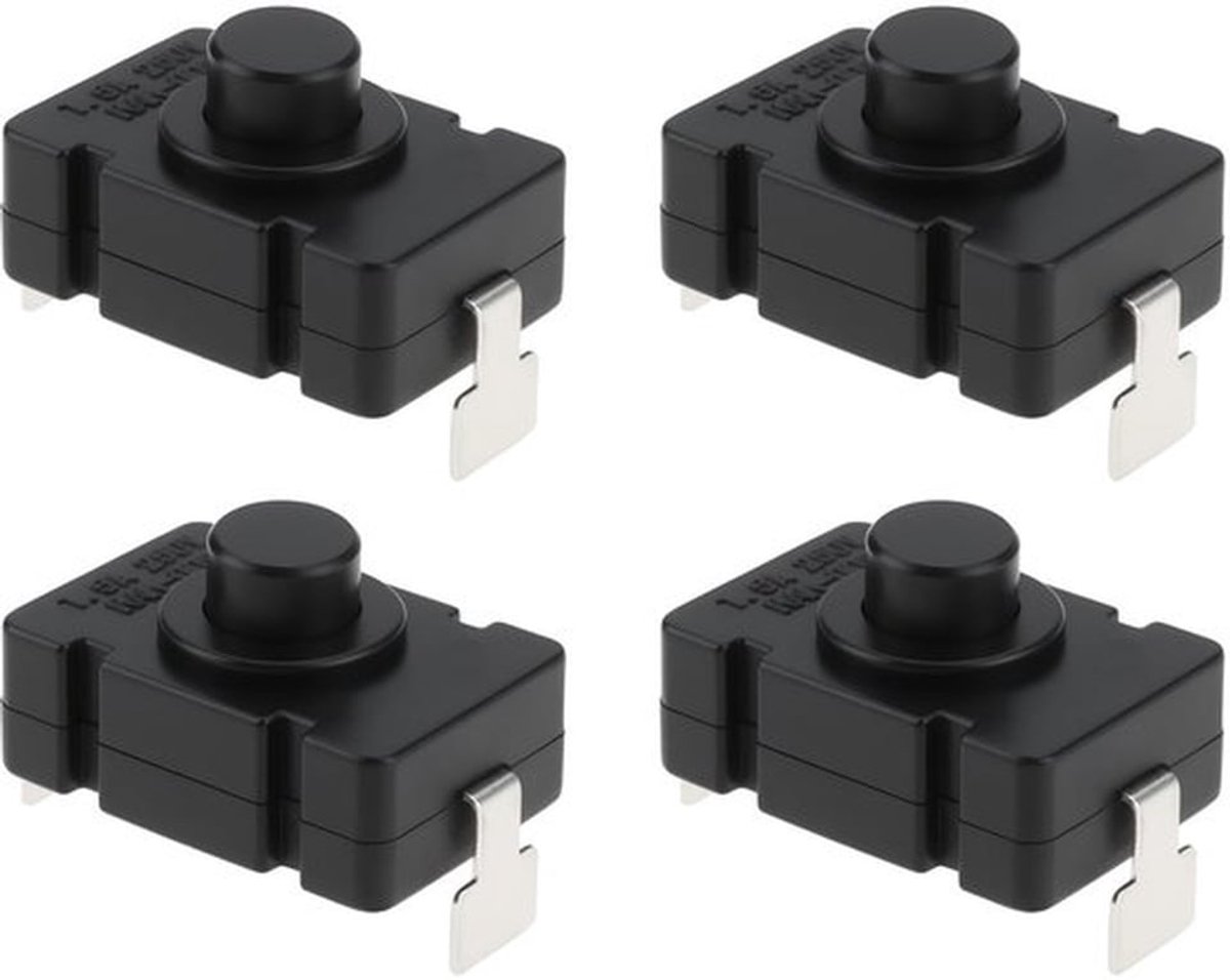 Micro Drukknop Schakelaar - 40x latching - voor modelbouw en DIY projecten - 1.5A 250V - ideaal voor elektrische toepassingen - compact