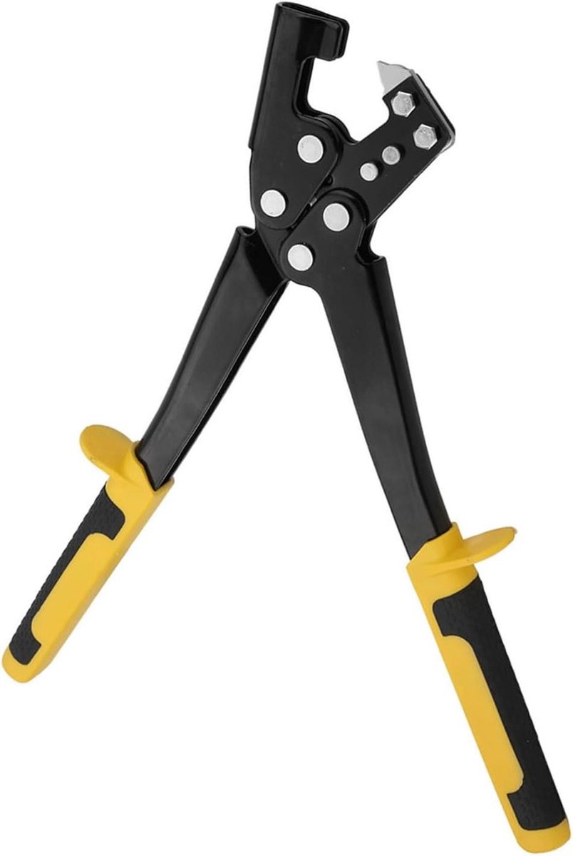 Kielknopcrimper - Ponstang Staal - Stalen Kielen Bevestigen - Arbeidsbesparend Ontwerp - 310 mm - Zwart