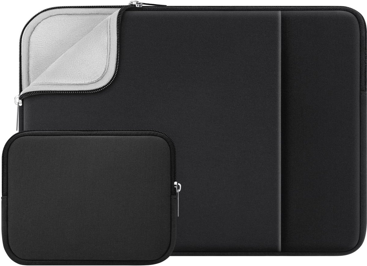 Dailygoods - 15.6 Inch Laptoptas Sleeve - Beschermhoes met Accessoire Zak