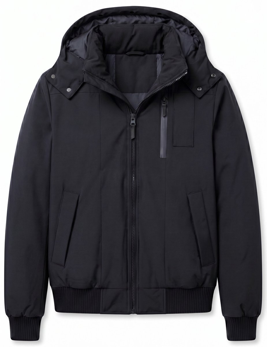 Jas Heren - Heren Jassen Winter - LF7006 - Zwart - Maat L