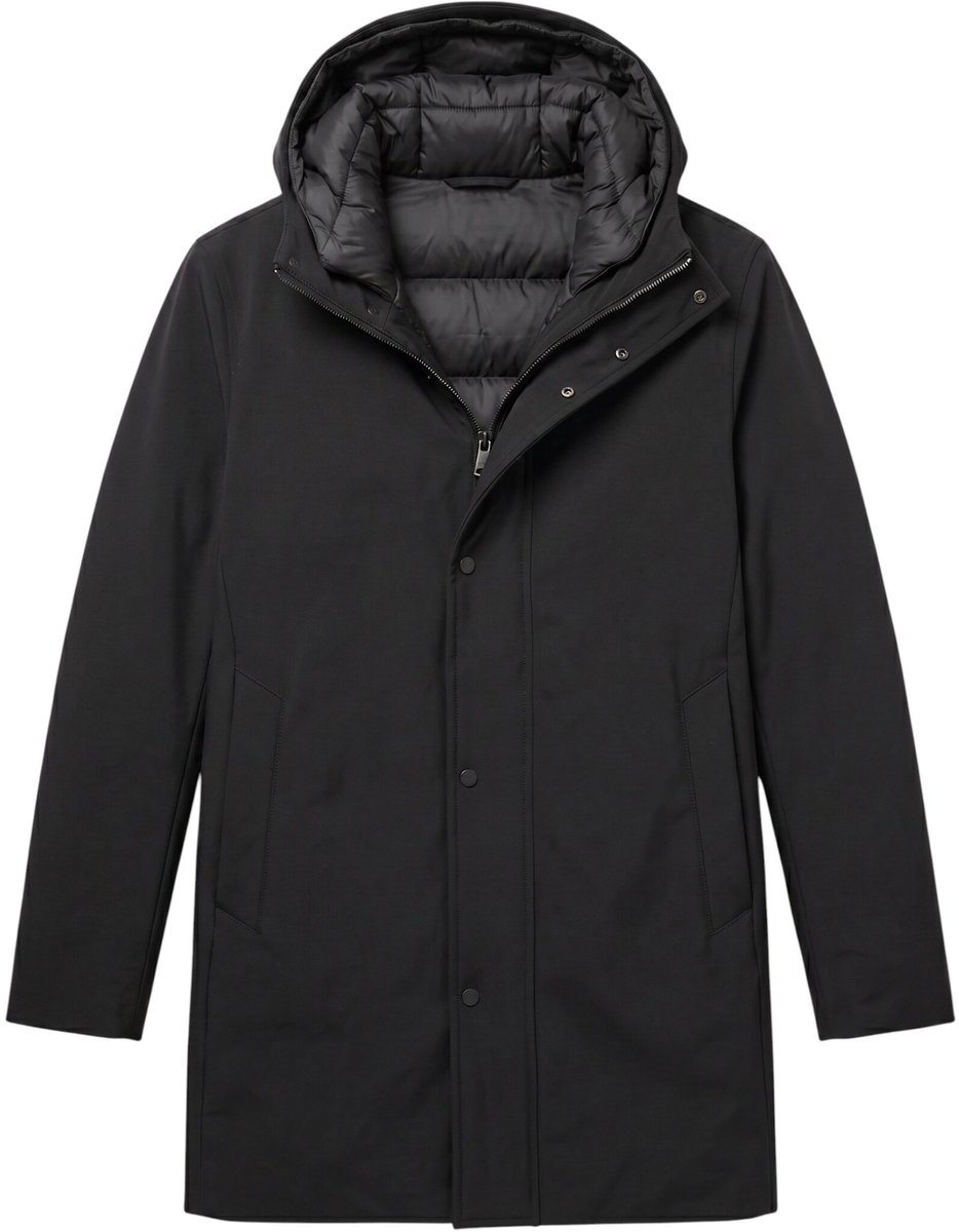 Winterjas Heren Waterdicht - Lange Jas Heren - LF8518 - Zwart - Maat M