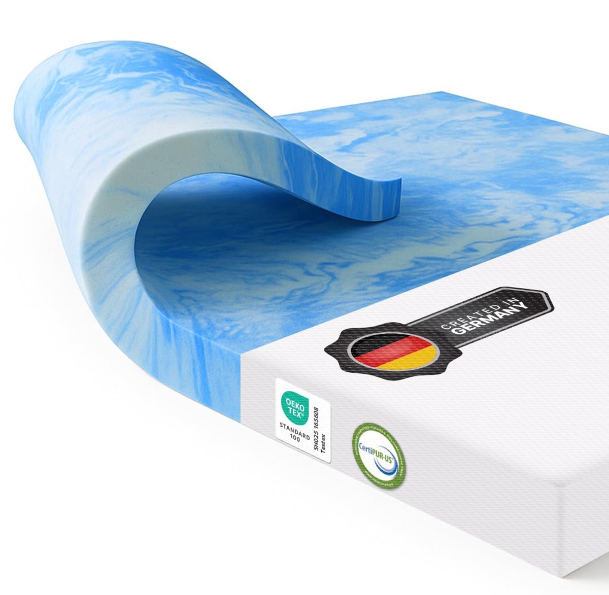 SnelShoppen - MKS Matrastopper 80x200 cm - 5 cm Traagschuim H4 - Ergonomische Ondersteuning met Drukverlagend Effect - Ademend en Ultiem Slaapcomfort
