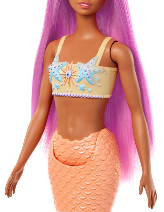 Barbie A Touch of Magic - Oranje zeemeermin staart - Barbiepop — afbeelding 3
