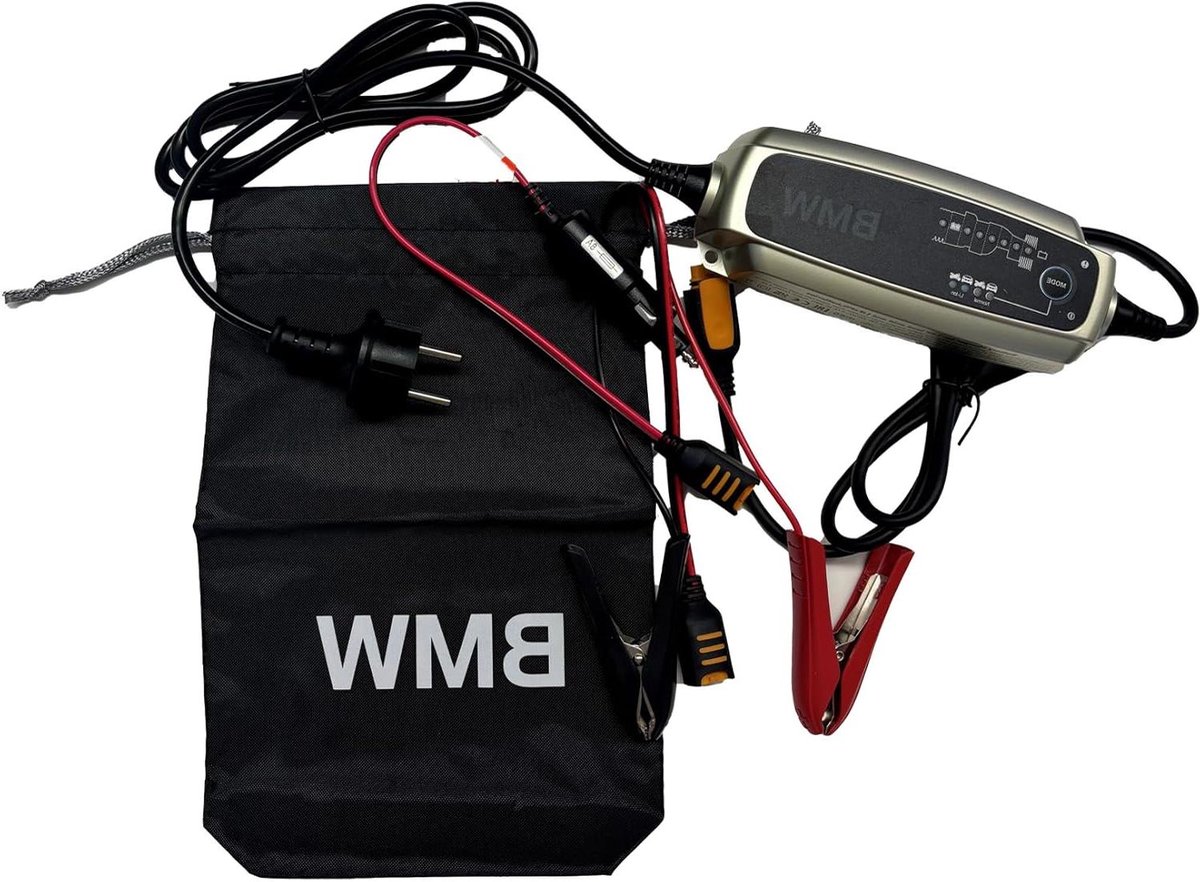 Acculader - Motoroplader - Motor Accu Onderhoud - Origineel Onderdeel - 5x12x13.5 cm - Zwart