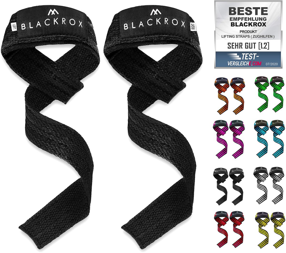 SnelShoppen - 2 Stuks Optrekbanden - Scheurvaste Klittenbandsluiting - Trekbanden voor Krachtsport en Bodybuilding - Zwart - Perfect voor Thuis en Spo