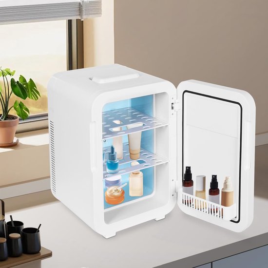 Mini Koelkast - Compact Koeler - Dranken Koelen - Verwarmen en Koelen - 20 Liter - Wit — afbeelding 5