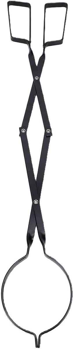 Haardtang - Houttang Klem tang - Vuur Maken - Schaarvorm Grip - 615 cm - Zwart
