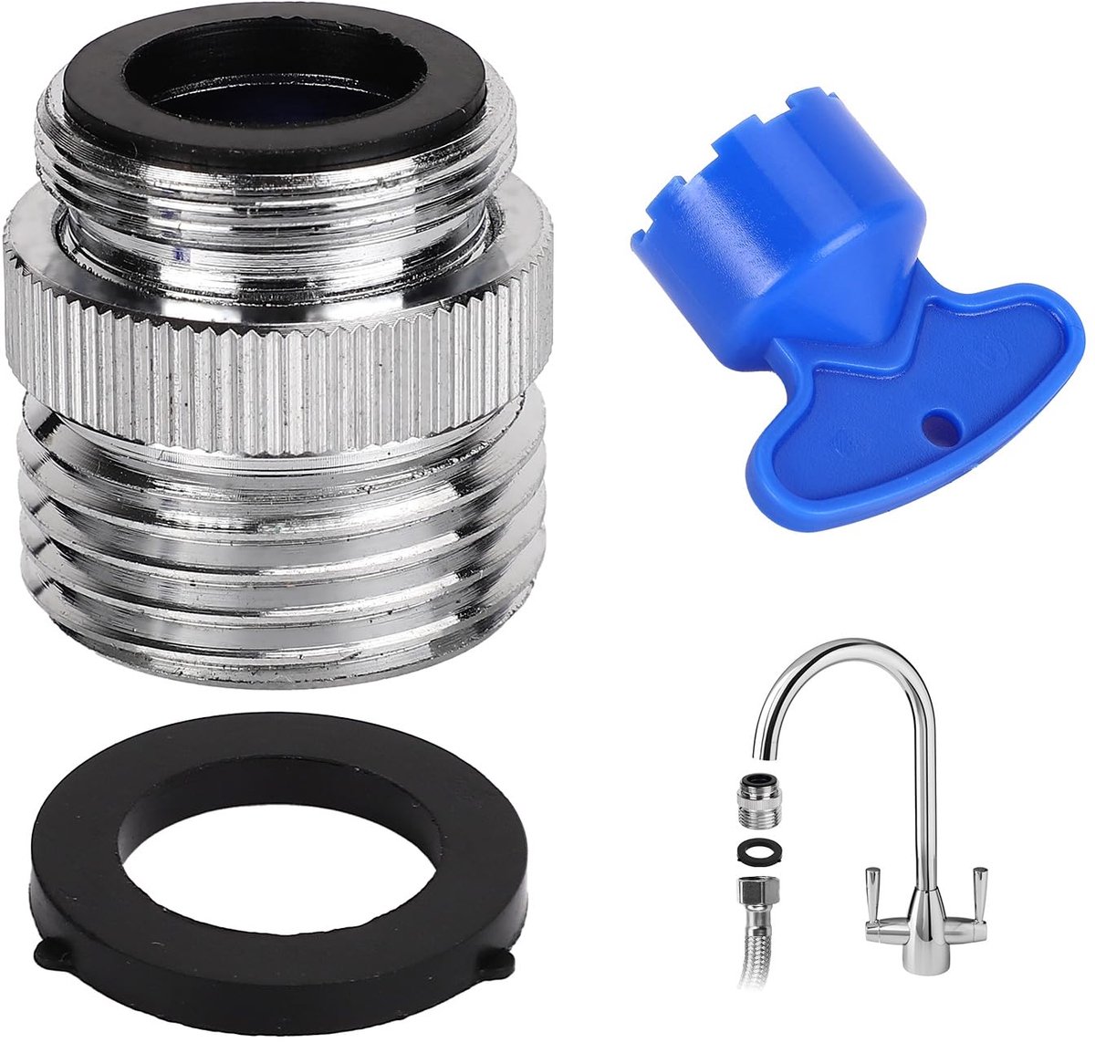Dailygoods - Kraanadapter Set met Aerator - Koppeling voor Tuinslangen