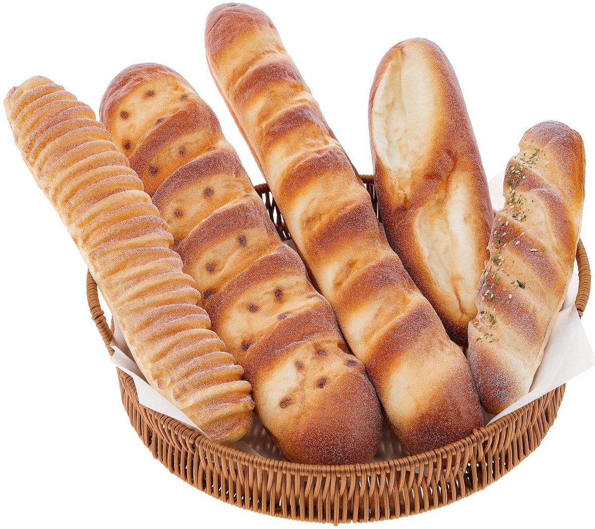 Dailygoods - 5-delige Realistische Nep Brood Set - Decoratie voor Keuken en Feesten