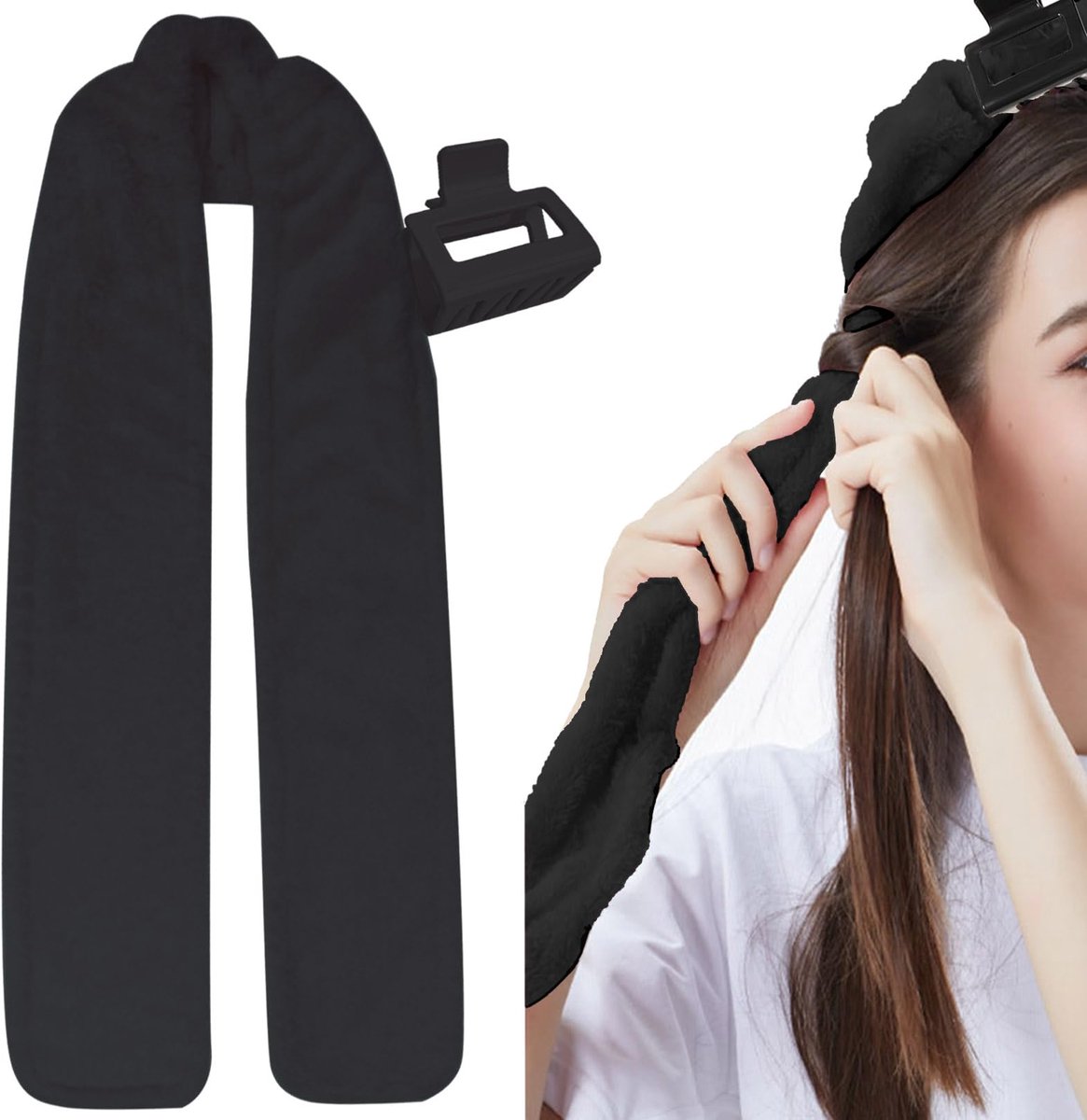 Dailygoods - Heatless Hair Curlers - Zachte Krulband voor Nachtelijk Gebruik