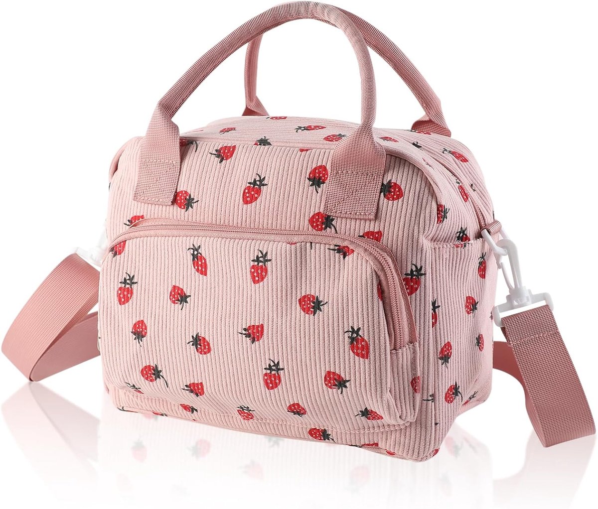 VHV-Thermische Lunchtas - Geïsoleerde Koeltas voor Dames en Heren - Handige Lunchtas voor Werk, School en Picknick - 30x22x16.5cm - Lichtgewicht en Duurzaam - Beige