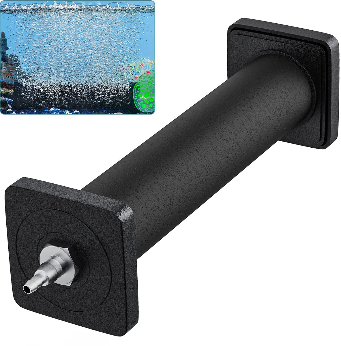 Dailygoods - 20 CM Rubber Luchtbellen-steen Cilinder voor Vijver en Vistanks