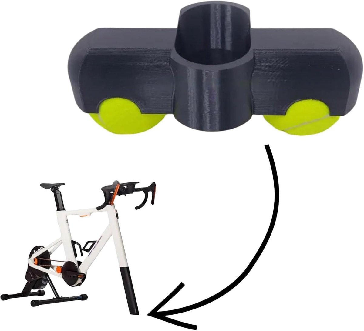 Fietstrainer Voetkussens - Trainingsmat Fiets - Stille Hometraining - Uitstekende Schokdemping - 10 x 20 cm - Grijs