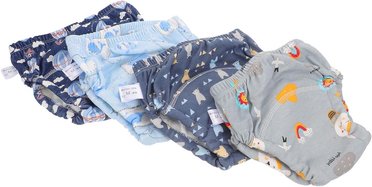 Oefenbroekjes Katoen - Potty Training Pants - Zindelijkheidstraining - Lekvrij Ontwerp - 4 Stuks - Multicolor
