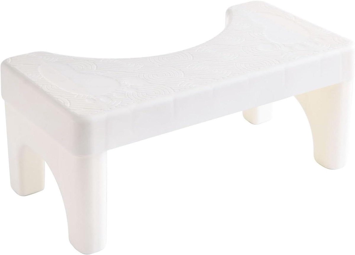 Toiletkruk - Krukje WC - Verbeteren Stoelgang - Ergonomisch Ontwerp - One Size - Wit