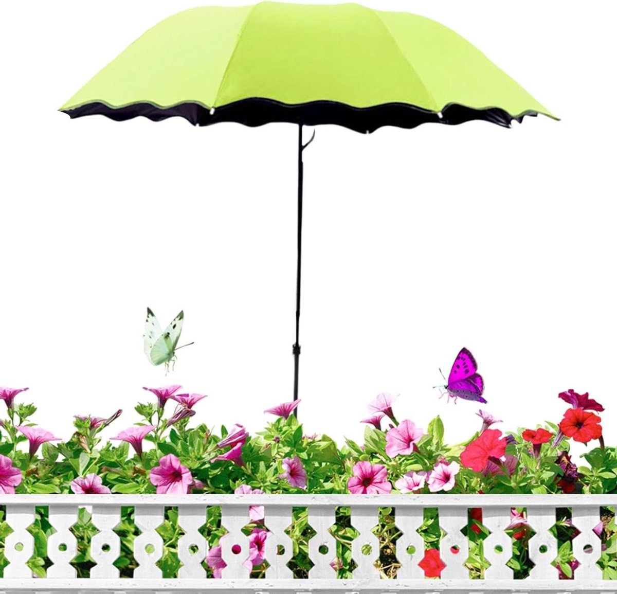 Plantenparasol Buiten - Schaduwmaker Tuin - Bescherming Planten - Waterdicht Doek - 125 x 95 cm - Groen