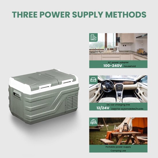 Joorly Mini Koelkast - Electrische Koelbox - Elektrische Vriesbox - Koelbox Elektrisch 12v 230 volt - Koelbox Auto - 30 Liter - 61.8 x 37.6 x 44.2 cm — afbeelding 5