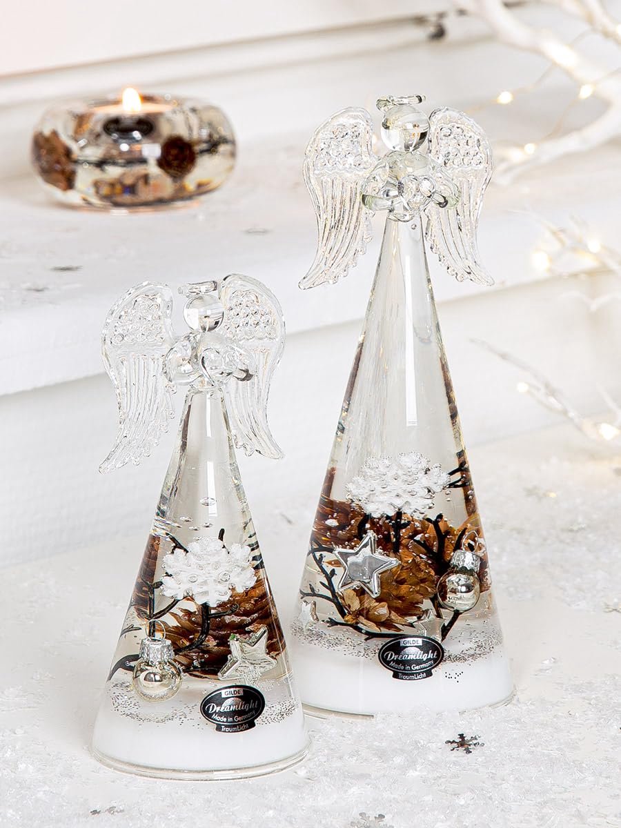 SnelShoppen - Set van 6 Dreamlight Theelichthouders Ufo Medium Shell Motief Glas Beige Natuurlijke Kleuren PU 6 H. 5 cm D. 12 cm Voor Feest, Tuin en B