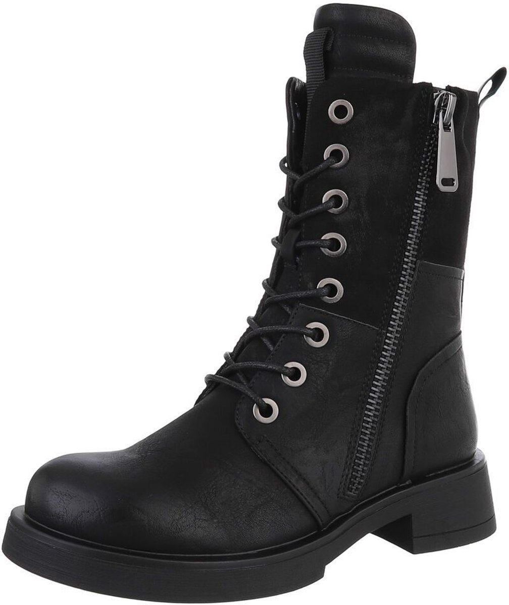 Veterboots met rits - Dames - Casual gebruik Mt:36