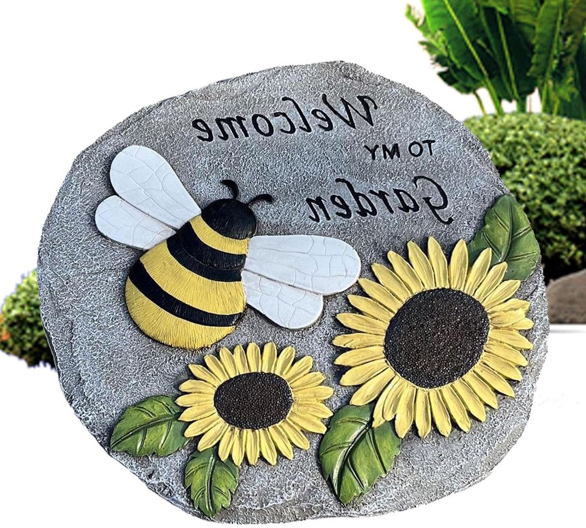 Tuin Stapstenen - Decoratieve Steentjes - Tuinpad Aanleggen - Met Welkom Tekst - 235 cm - Standaard