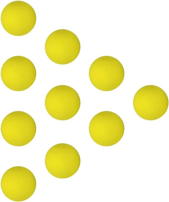 Foam Golfballen - Oefenballen Golf - Golf Training - Zacht Flexibel Materiaal - 42 mm - Geel — afbeelding 4