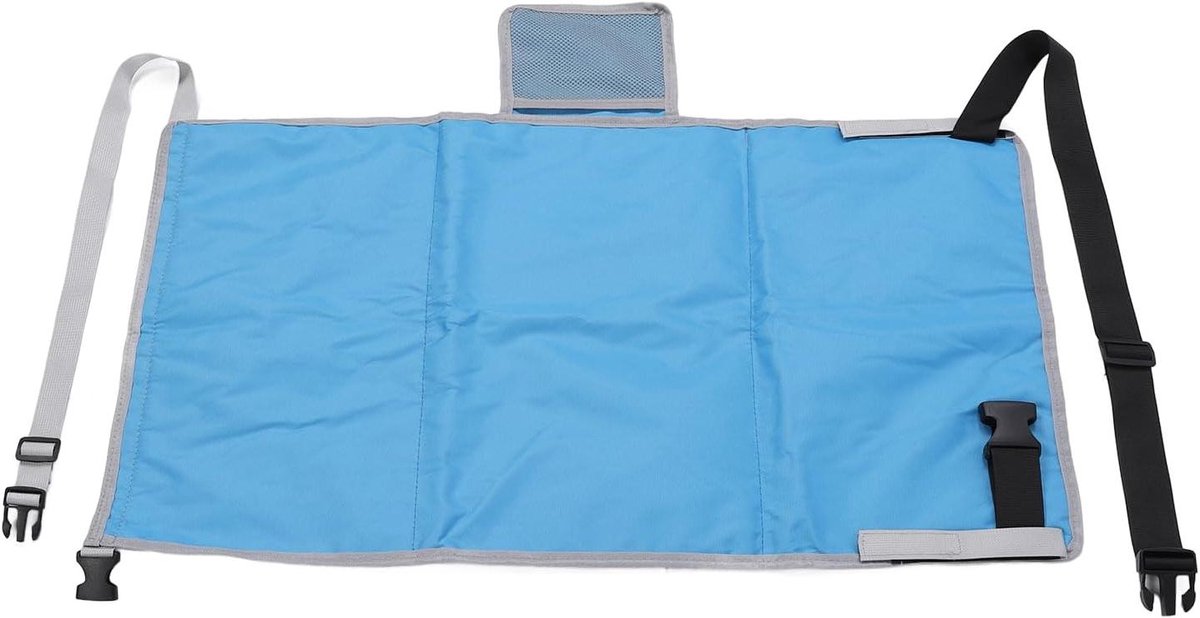 Vliegtuigbed Kinderen - Reishangmat Peuter - Comfortabel Reizen - Verstelbare Lengte - 77 x 43 cm - Zwart