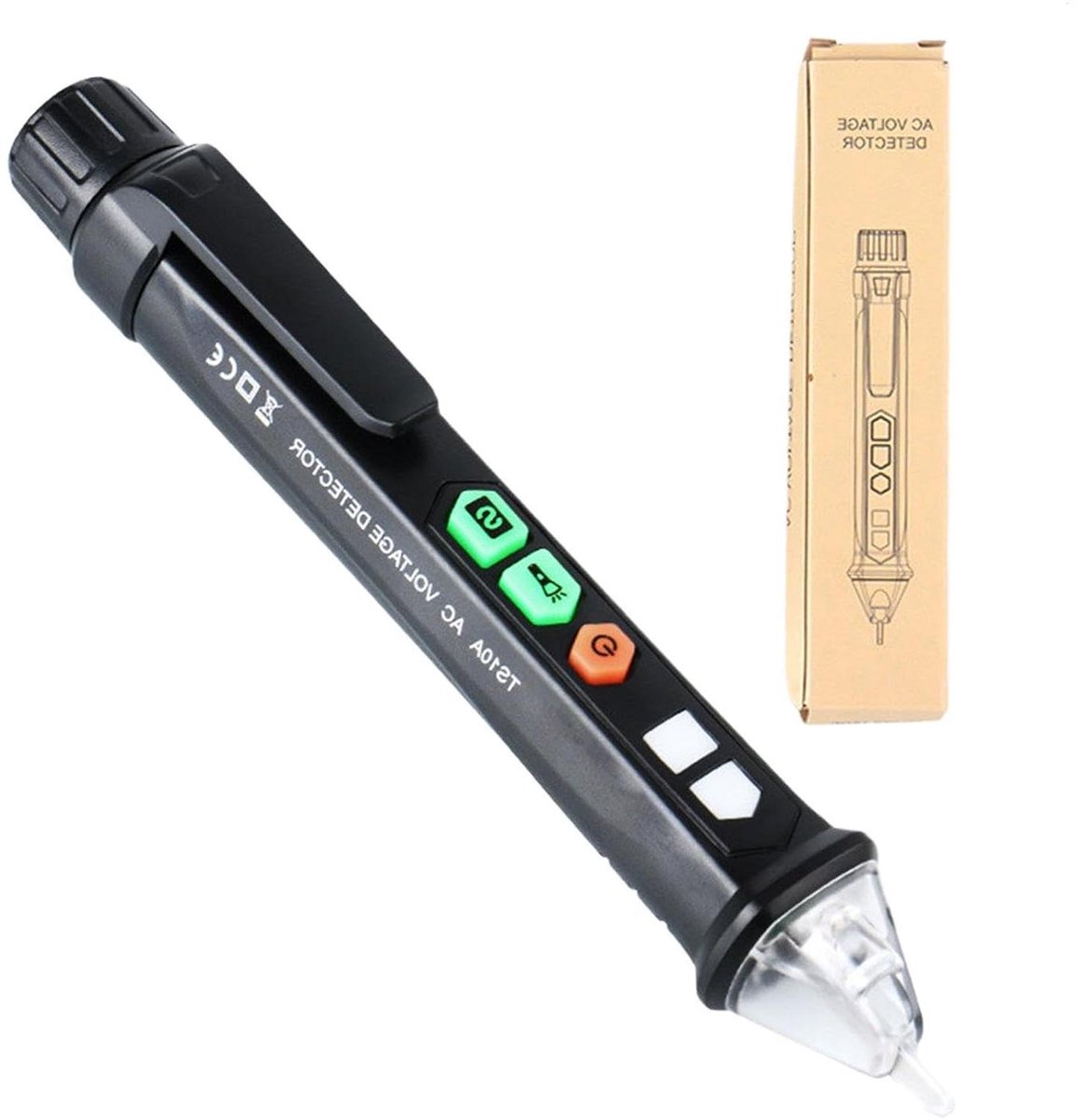 Spanningstester - Spanningszoeker Kabeltester - Elektra Controleren - Contactloze Detectie - 16 cm - Grijs
