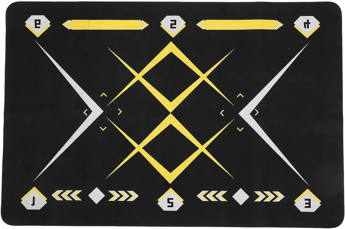 Voetbal Trainingsmat - Oefenmat Voetbal - Balcontrole Verbeteren - Antislip Geluidsisolatie - 120x80 cm - Meerkleurig
