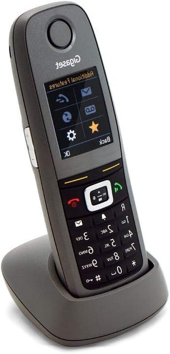 Draadloze Telefoon - DECT Handset - Robuuste Communicatie - IP65 Waterdicht - 14 uur spreektijd - Grijs