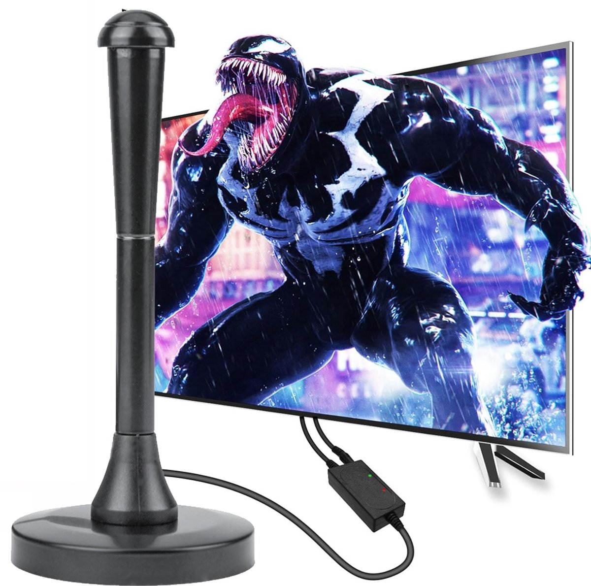 Digitale Antenne Voor Smart-TV - TV-Antenne - Sterke Magnetische Basis - 4K 1080P Met Booster - Langeafstandsontvangst