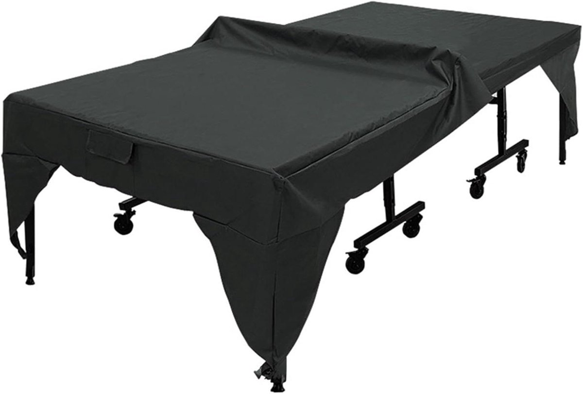 Pingpong Tafelhoezen - Tafeltennis Beschermhoes - Buiten Tafel Beschermen - Waterdichte Coating - 280x153x73cm - Zwart
