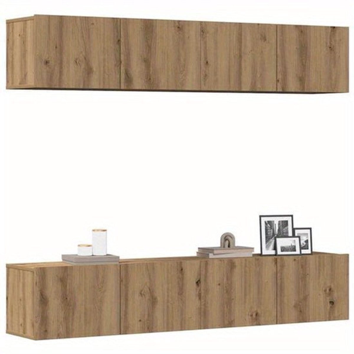Tv-meubel – TV-kast – Entertainmentmeubel – Media-meubel – Wandmeubel – Handgemaakt Eikenh