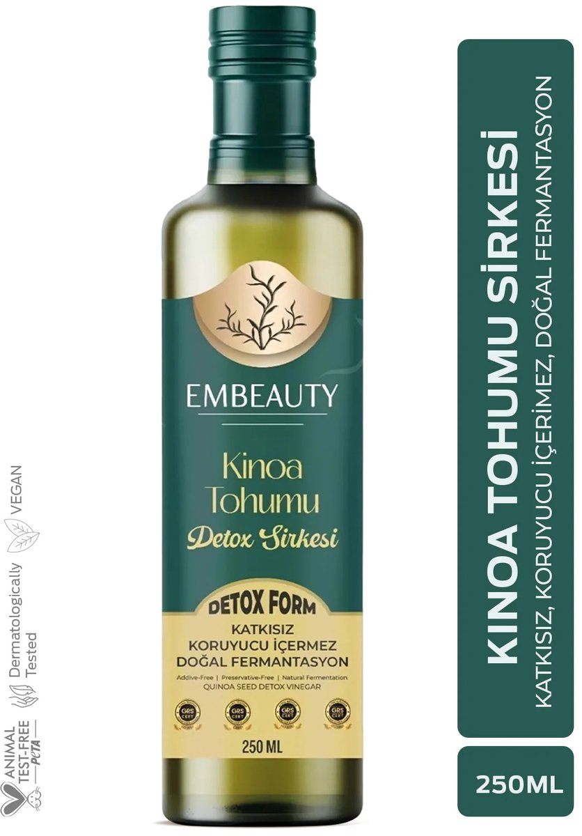 Embeauty Kinoa Zaad Azijn 250ml – Natuurlijke Quinoa Azijn, Traditioneel Recept