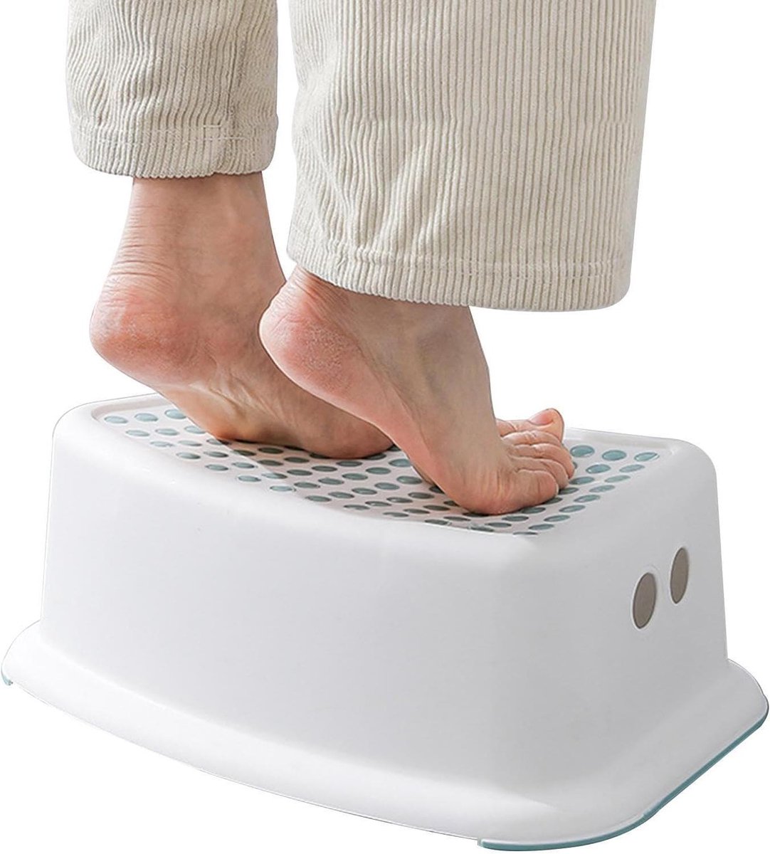 Toiletkruk - Kakkruk Poef - Natuurlijke Houding - Anti-slip Ontwerp - 37x25x13cm - Blauw