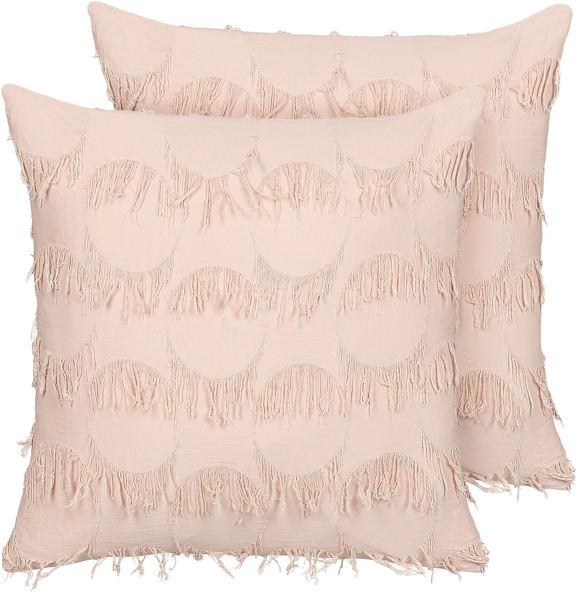 Beliani AGASTACHE - Sierkussen set van 2 - Roze - 45 x 45 cm - Polyester