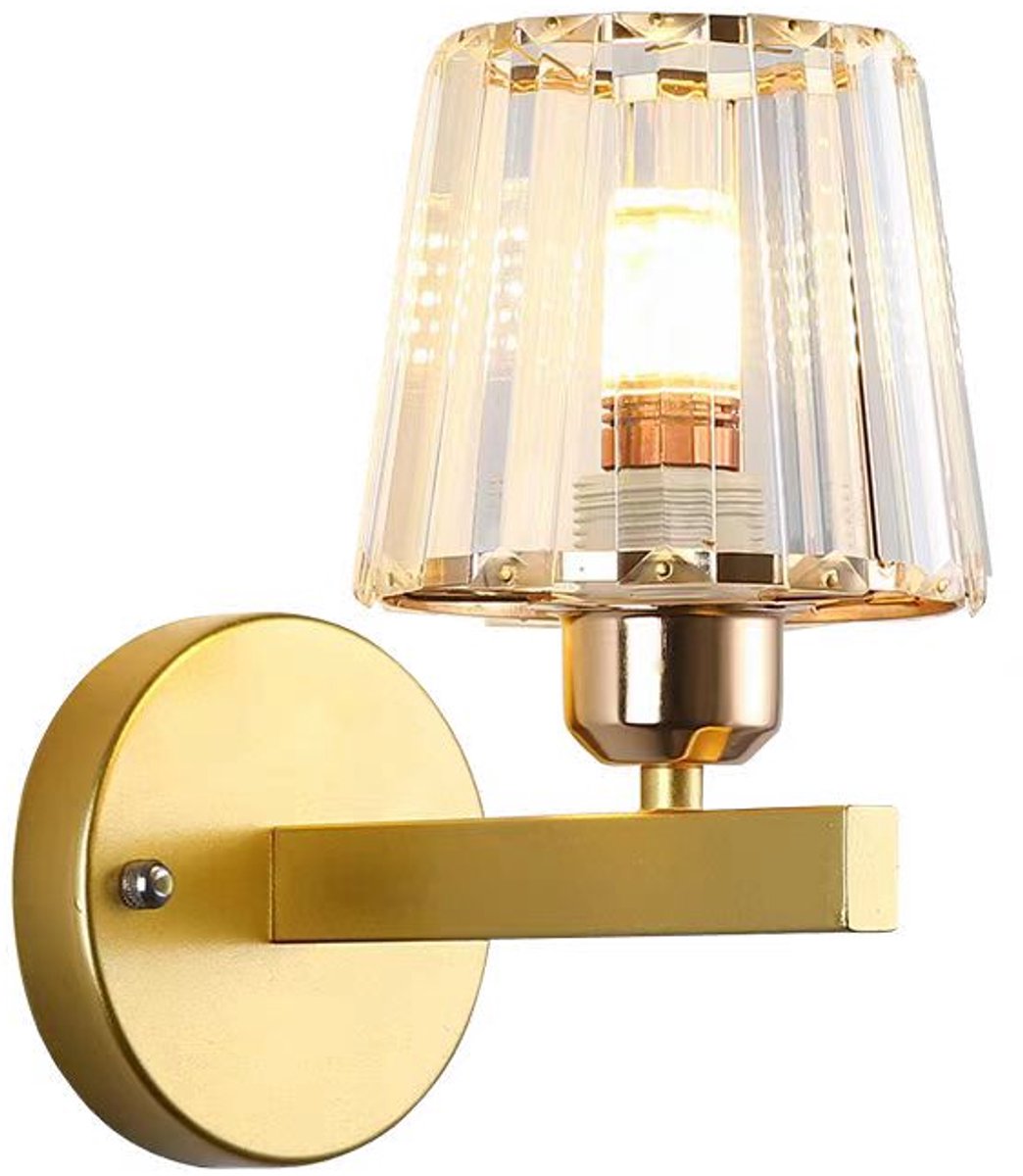 KZQ E27 IJzeren Trapezium Wandlamp Plafondlamp - Vierkant Design - Dimbaar - Voor Slaapkamer Hal Woonkamer - Goud