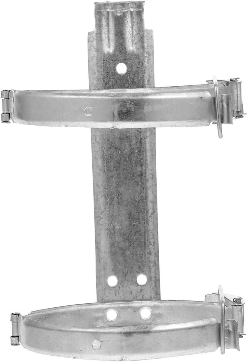 Brandblusser Wandhouder - Brandblusserbeugel Ophanging - Brandveiligheid Thuis - Gepolijst Oppervlak - 21.5x14cm - Zilver