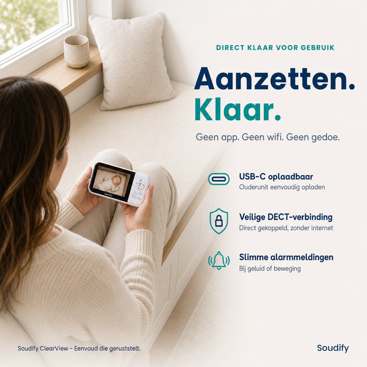 Soudify Babyfoon met Camera - Baby Monitor thumbnail 4