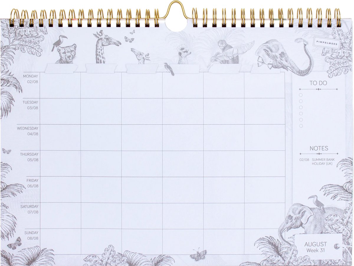 Pimpelmees Family Planner 2027 Savannah Stories Vintage Green