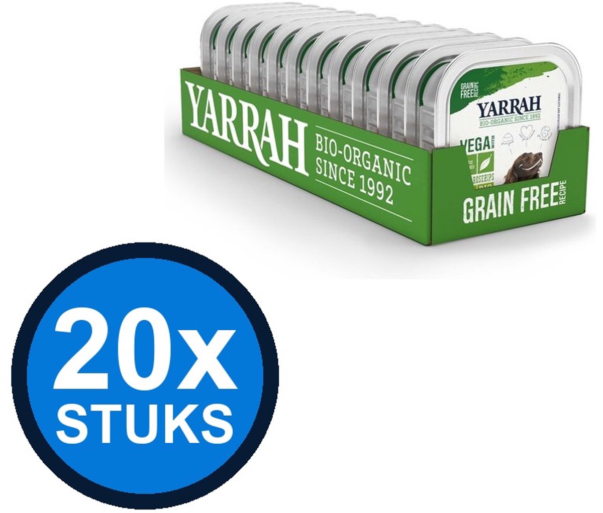 Yarrah Yarrah dog bio alu brokjes grvr vega groente 150gr