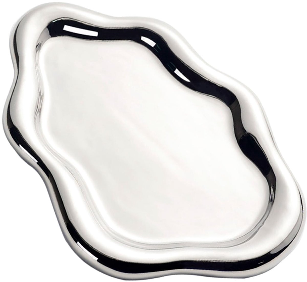 Keramische Sieradenschaal - Elegante Accessoire Organizer voor Ringen, Horloges, Sleutels, Oorbellen & Kettingen - Decoratieve Opbergbak voor Dames - Zilve