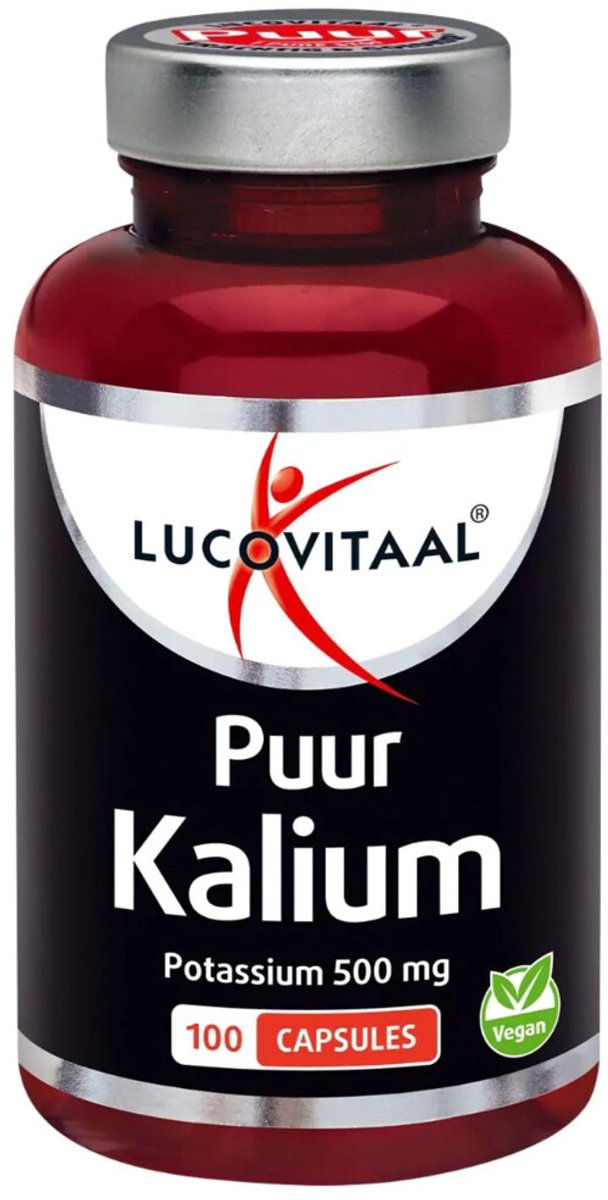 Lucovitaal Kalium Potassium Puur 500mg 100 capsules