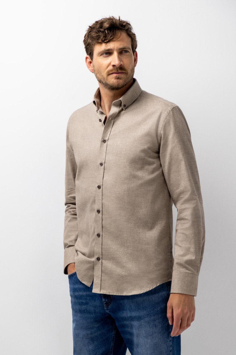 State of Art Overhemd Gemeleerd Overhemd 21126210 Mannen Maat - XL