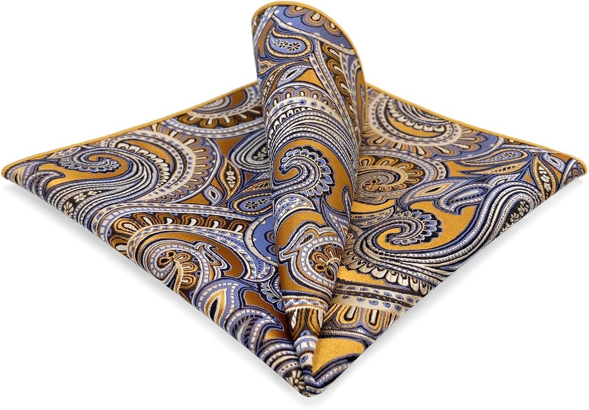 SHLAX&WING Zakdoek voor heren, gesorteerd paisleypatroon voor kostuumjas, business,